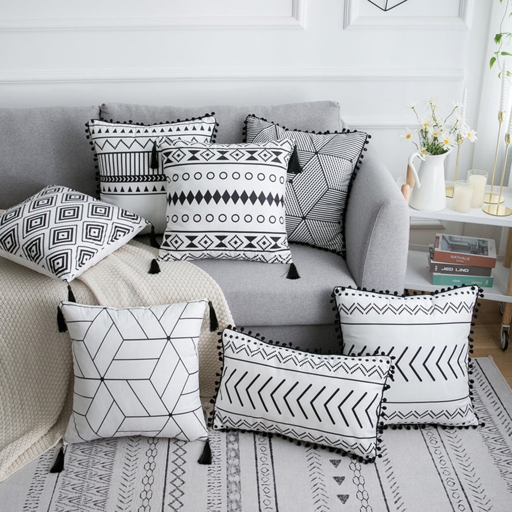Details about   Plain linen Pillowcase Nordic Sofa Pillow Case Waist Cushion Cover Home Decor 