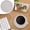 Gray, variant on Homesteed Silicone Coasters Drink Mat and Silicone Trivet for Hot Dishes Rubber Drink Set Cup Coaster for Coffee Table Desk and Home Decor