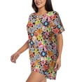 thumbnail image 2 of Lsque Beach Life Women's Short-Sleeved Pajama Set - 2 Piece Soft and Lightweight Sleepwear Set-4X-Large, 2 of 9