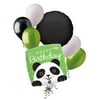 7 pc Cute Cuddly Panda Happy Birthday Balloon Bouquet Party Decoration Boy Girl