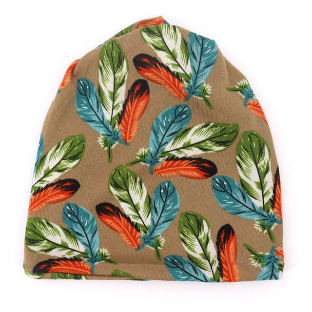Foulard à Plumes pour Femmes Bonnet Décontracté Extérieur Convertible Coupe-Vent