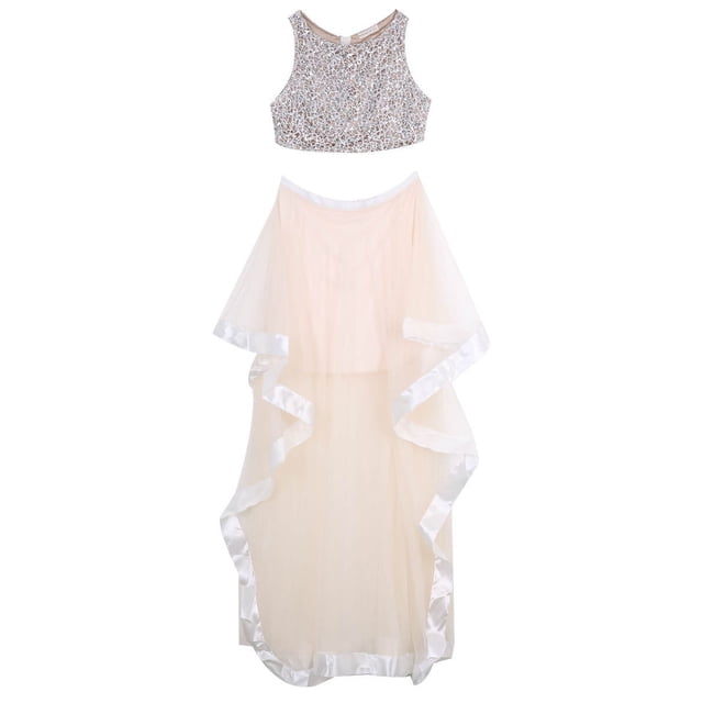 Sexy Two Piece Beaded Evening/Prom/Formal/Party/Cocktail/Pageant dress/Ball gown