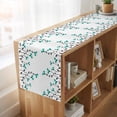 thumbnail image 6 of Table Runners 72 Inches Long Dress Scarves, Teal Green Floral Farmhouse Kitchen Table Runner, Coffee Tablerunners, Abstract Botanical Flower Leaf Artwork 16x72 Inch, 6 of 9
