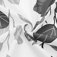 thumbnail image 5 of Small Stall Shower Curtain 36 x 72, Narrow Half Black White Eucalyptus Fabric Shower Curtain, Watercolor Leaves on The Top Floral Botanical Decorative Bathroom Shower Curtain Set with Hooks, 5 of 6