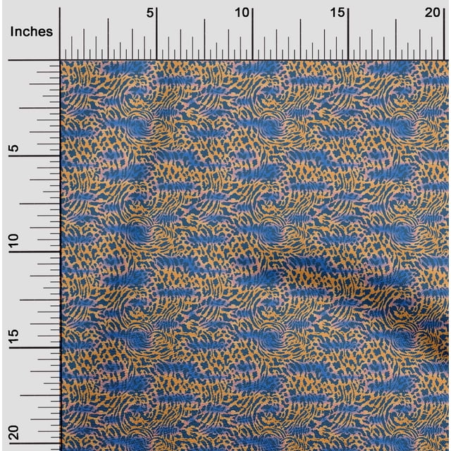 oneOone Velvet Orange Fabric Animal Skin Sewing Craft Projects Fabric Prints By Yard 58 Inch Wide-RKX