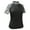 Black/Mulberry, variant on Monterey Club Women's Botanical Print Contrast Golf Golf Polo Shirt #2608