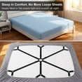 thumbnail image 6 of 12 Clips Bed Sheet Straps,Adjustable Holder Straps for Corners Mattress Sheet Suspenders Grippers Bedding Accessories Black White, 6 of 6
