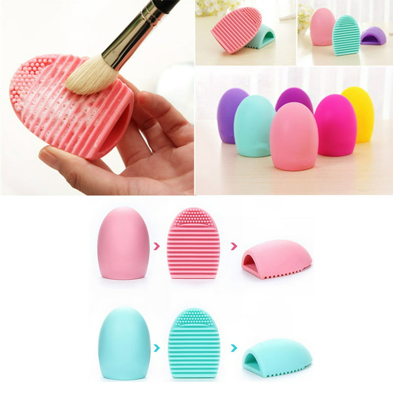 Makeup Brush Cleaner Mat Silicone Cosmetic Cleaning Pad Washing Scrubber  Board Makeup Egg Washing Tool 