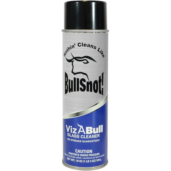 Bullsnot VizABull Glass Cleaner 10899014 Car Window Cleaner and Glass Cleaner Spray - Detail Spray for Auto and Truck 19oz