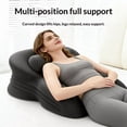 thumbnail image 2 of Ergonomic Memory Foam Wedge Pillow for Stomach Sleepers & Pregnancy, Multi-Level Support for Neck, Back, Legs, Lumbar, Versatile for Sleep, Office, Reading, Breathable Washable Cover, Ideal Gift, 2 of 13