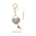 thumbnail image 3 of Shisuyan Heart Key Ring Pendant Zinc Alloy 1Pcs Key Holding for Gift Receivers Festive Look, 3 of 9