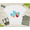 thumbnail image 4 of Bright Red Blue Coral Seaweed Marine Life Sea Life Starfish T-Shirt Coral Reef Shirt for Men Women Kids Boys Girls Teens Graphic Tshirt, 4 of 8