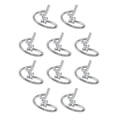 thumbnail image 1 of Minnieouse Anillo abierto con letras mayúsculas de cobre, anillos ajustables portátiles para interiores y exteriores, compras de oficina, maquillaje j 10piezas Minnieouse CBP132329, 1 of 4