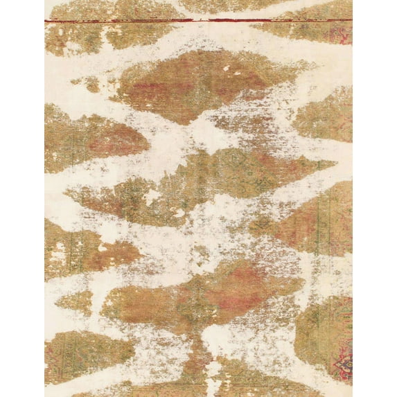 Ahgly Company Machine Washable Indoor Rectangle Abstract Orange Area Rugs, 8' x 12'
