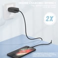thumbnail image 3 of Paquete de 2 cargadores Essri USB C Fast de 25 W con cable de 3 m, 3 of 4