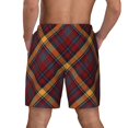 thumbnail image 4 of Goofa Buffalo Check Plaid Printed Men's Swim Trunks Board Shorts Quick Dry Mens Swimming Trunks with Compression Liner,Breathable Fit Hawaii Beach Shorts-Medium, 4 of 9