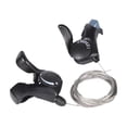 thumbnail image 4 of 1 par de palancas de cambio de bicicleta palanca de cambios de pulgar con Cables palanca de cambios de velocidad para accesorios de bicicleta plegable, 4 of 8