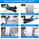 thumbnail image 4 of Muzata - Juego de 60 barandillas de cable con tensor de perno roscado para cable de 1/8" para 2 x 2 postes de metal, cubierta de escalera, terminal de hardware de barandilla de cable T316 de acero ino, 4 of 5