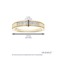 thumbnail image 4 of Vir Jewels 1/2 CTTW Diamond Wedding Band for Women Princess 14K Yellow Gold 7 Stones Channel, 4 of 7