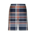thumbnail image 4 of Sentmoon Basketball Shorts Quick Dry Elastic Waist Running Shorts Straight Drawstring Plaid Print 2025 Summer Workout Shorts Side Pockets Athleisure for Running Workout Purple M, 4 of 6