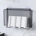 thumbnail image 3 of Router Rack Bracket Wall-Mounted Punch-Free TV Set-Top Box Storage Rack Desktop Japanese Style White,2 * Router rack,White, 3 of 7