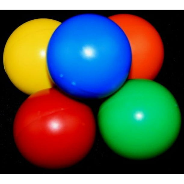 1 3/8 inches Jumbo Sized Marbles Colorful Set Of 5, Five colors yellow, red, blue