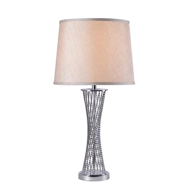 Kenroy Home 35268CH Lampe de Table Jackson Incandescente 1-100W, Chrome