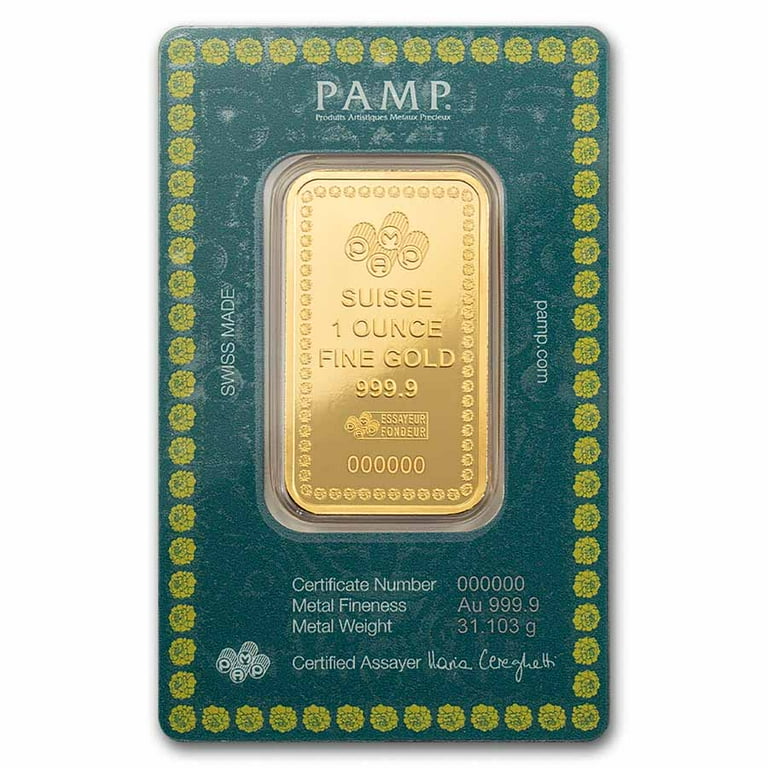 2025 1 oz Gold Bar - PAMP Suisse Diwali Lakshmi & Rangoli