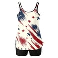 thumbnail image 5 of 4th Of July Two Piece Tankini Swimsuit for Women 2026 Tummy Control Full Coverage Bathing Suits, 5 of 7