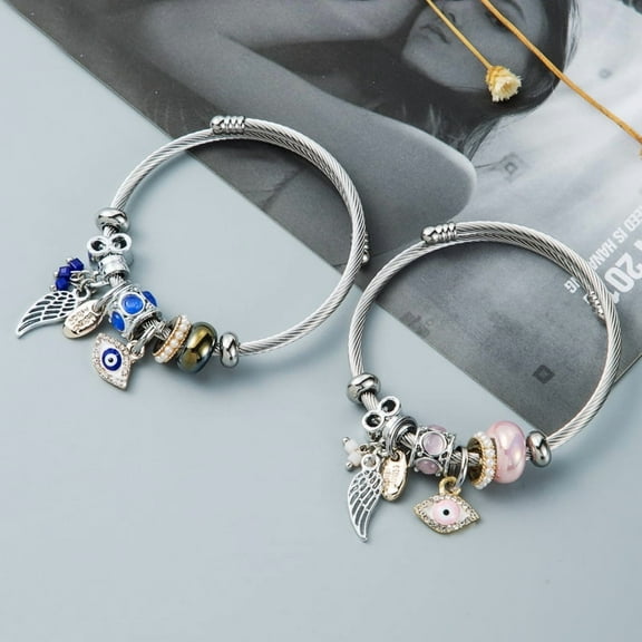 Devil's Eye Pendant Bracelet Alloy Dripping Bracelet