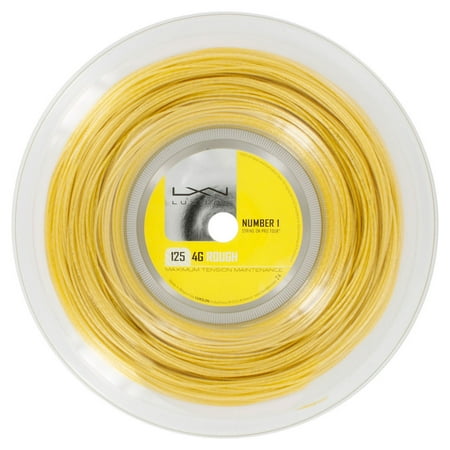 UPC: 0883813997336 | Luxilon 4G Rough 125 16L Tennis String Reel Gold ( )