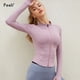 thumbnail image 2 of Peeli, chaqueta deportiva de manga larga para mujer, camiseta de Yoga y Fitness con cremallera, Top de gimnasio cálido para invierno, abrigos para correr, ropa de entrenamiento para mujer Tan Jianjun unisex, 2 of 2