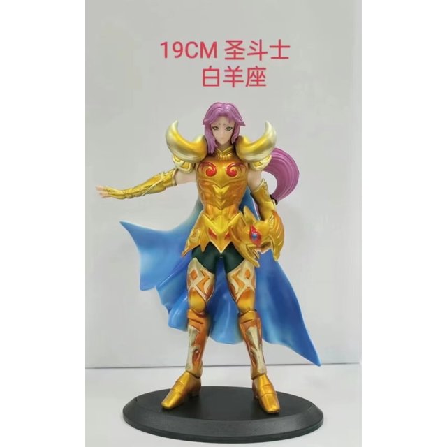 Figura coleccionable de PVC de Saint Seiya, Acuario, Aries, Piscis, 19-21 cm02 zhangyuxiang unisex