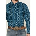 thumbnail image 3 of Wrangler Men's Checotah Southwestern Striped Long Sleeve Pearl Snap Western - 112359440 XX-, 3 of 4