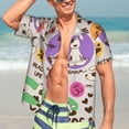 thumbnail image 7 of Kll Men'S Hawaiian Shirt Short Sleeve Button Down Beach Shirts-Dog Doing Yoga, 7 of 7
