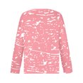 thumbnail image 6 of IROINNID Reduced Fall Shirts for Women Long Sleeve Tops Print Crewneck Comfortable Pullover Relaxed Fit Casual Shirt Fall Tops,Pink, 6 of 7