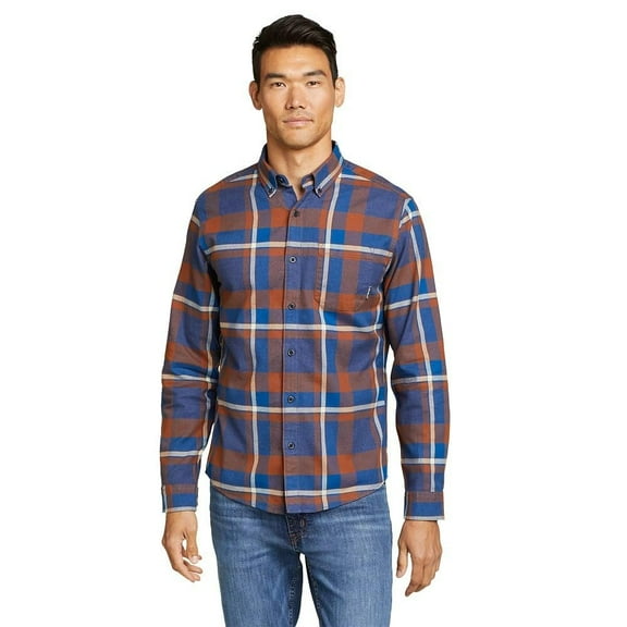 Eddie Bauer Men's Eddie's Favorite Flannel Shirt Navy S New