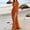 SwimwearA847-Orange, variant on LEKWK Beach Cover Up Dresses for Women Deep V Neck Halter Maxi Dress High Slit Bathing Suit Overlay Summer Pool Party Holiday Outfits