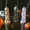thumbnail image 4 of Halloween Candle Skull Candles, Speak/Hear/See No Evil Skulls, 4 of 11