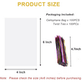 thumbnail image 2 of Cellophane Treat Bags, 100 Pack Clear Gift Bag with Ties,Small Plastic Cello Candy Bag for Party Favors Goodie Graduation Cookies Bakery Popcorn Wraps(4x6 inch), 2 of 8
