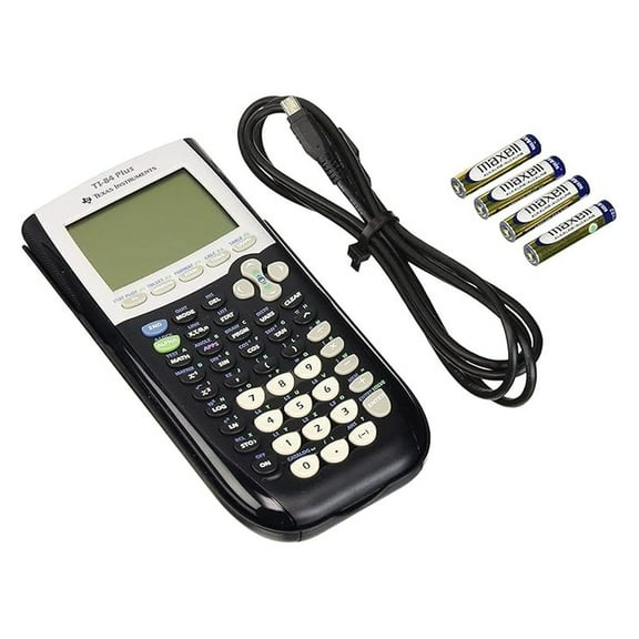 TI-84 Plus Graphing Calculator - Black - Math & Science Tool - Preloaded Apps - USB Connectivity - Ideal for High School & College