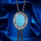 thumbnail image 3 of Bolo corbata para hombres corbatas occidentales con cuero de PU Cordón de cuero Piedra Colgante Collar Collar de hombre Corbatas de San Valentín Decoraciones Decoraciones Adornos Turquesa Inevent AP004543-07, 3 of 6