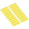 thumbnail image 1 of Unique Bargains Yellow Snapback Strap Cover 7 Holes Plastic Adjustable Hat Snap Buckle Replacement 12 Pairs, 1 of 7