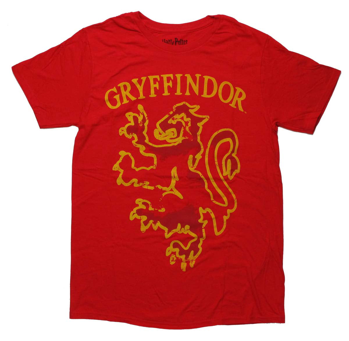 Harry Potter Gryffindor Outline Red T Shirt