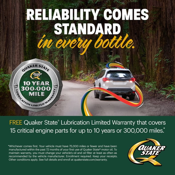 Quaker State 0W-20 Oil (5 Qt) - Industrial engine oil - Walmart
