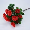 thumbnail image 2 of Yxwen Nearly Natural 13In. Azalea Artificial Plant, Fake Silk Azalea Bouquet Flower Artificial Flowers for Outdoors Uv Resistant Realistic Colorful Faux Spring Floral for Garden Window Vase Wedding, 2 of 3