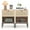 Beige(1 Drawer), variant on Brafabhome Rattan Nightstand Set of 2 with Drawers, Modern Bedside Table with Large Storage for Bedroom, Accent Sofa End Tables for Living Room | Beige