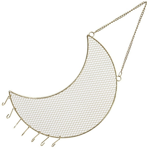 OUNONA Earring Organizer Hanging Necklace Grid Jewelry Holder Stand Miss