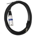thumbnail image 1 of 3.5mm Stereo Jack Plug To 3 Pin XLR Male Cable Microphone Audio Record, 1 of 8