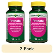 (2 pack) Spring Valley Prenatal Multivitamin/Multimineral for Pregnant and Nursing Women Dietary Supplement Tablets, 100 Count